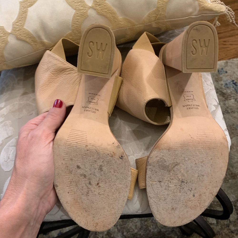 Stuart Weitzman Open Toe Bootie Size 9.5 - image 4